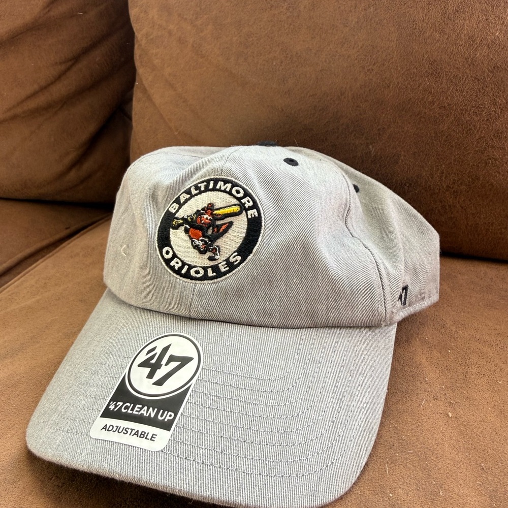 NEW Baltimore Orioles 47 Brand Hat Grey One Size